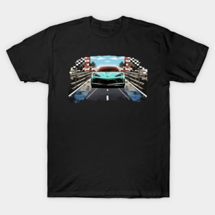 Cacti C8 Corvette Racecar Supercar Sports Car C8 T-Shirt